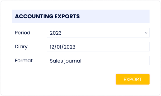 Accounting exports