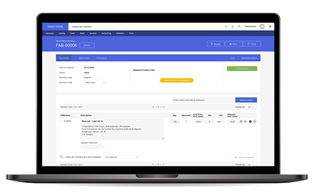 For an optimized stock management with LM ERP